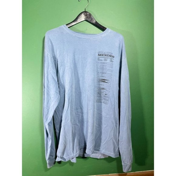 Other - Shawn Mendes - Illuminate - Men's LIght Blue Long Sleeve Logo T-Shirt - Size L